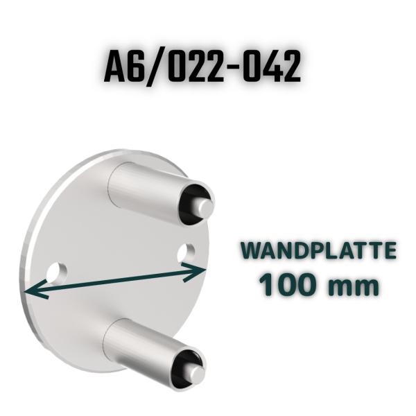 Edelstahl Wandanker Pfosten 42,4mm Geländer Pfostenhalter Steher V2A Wandflansch